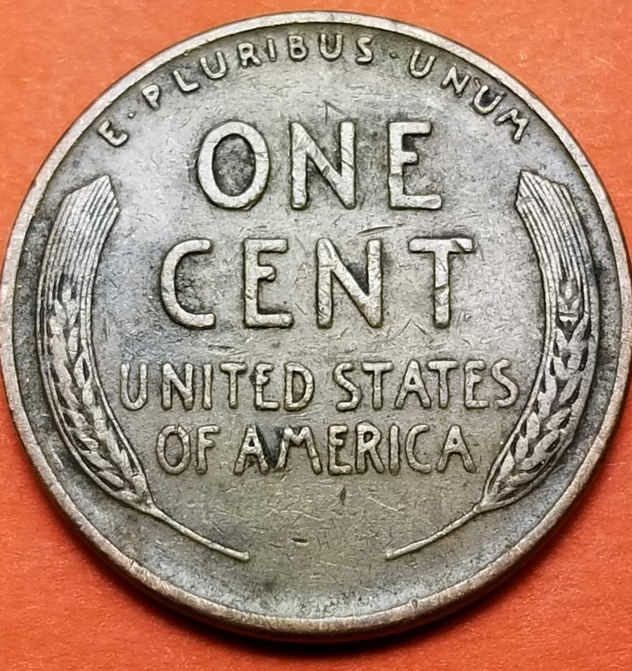 1944 United States Wheat Penny (P) — WWII Era / Lincoln — Shell Casing Bronze — Fine to Very Fine
