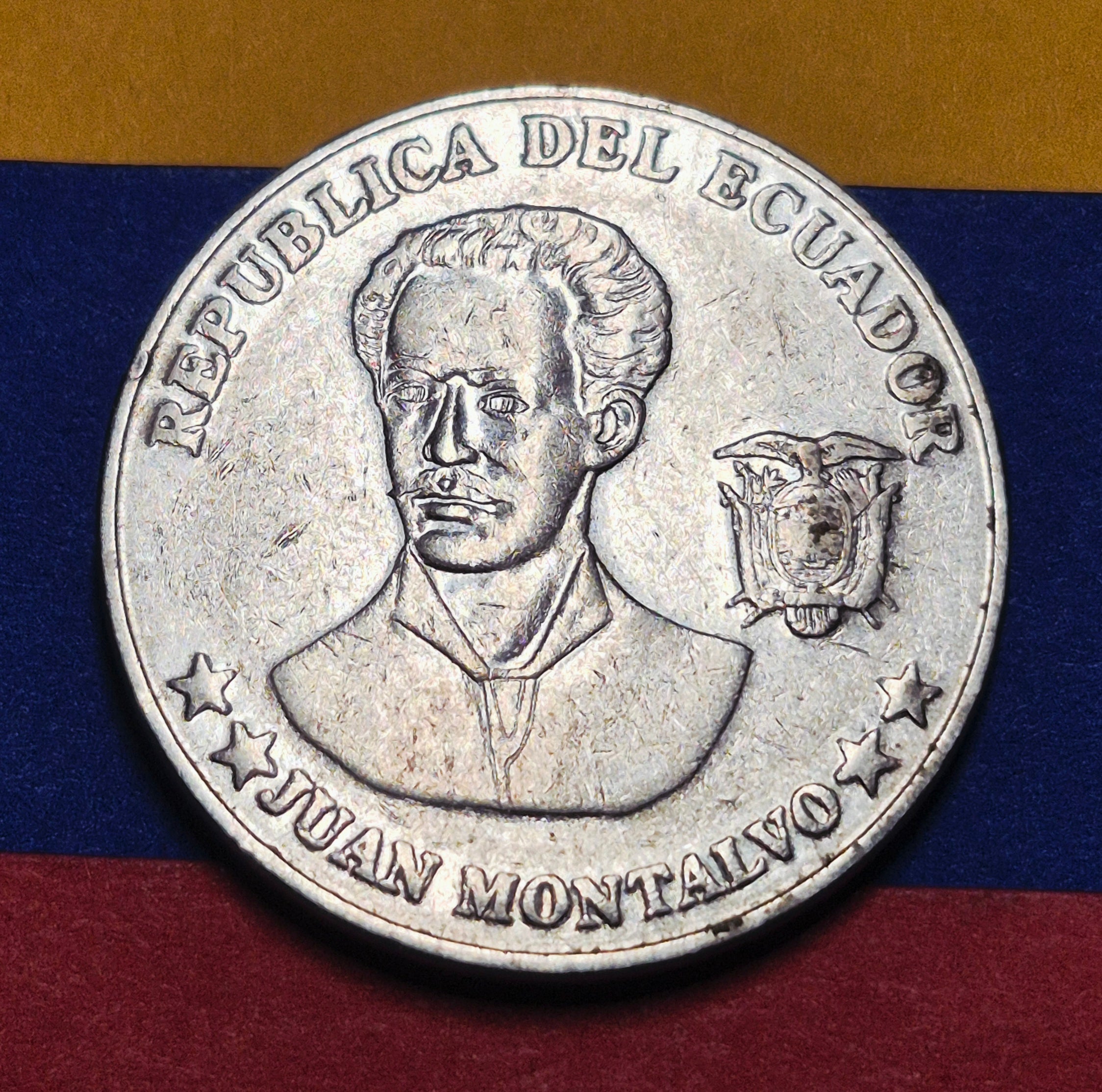2000 Republic of Ecuador 5 Centavos — Modern Era — Juan Montalvo Portrait — Fine+ to VF