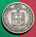1990 Portuguese Republic 10 Escudos — Cold War Era — Coat of Arms — VF+ to EF