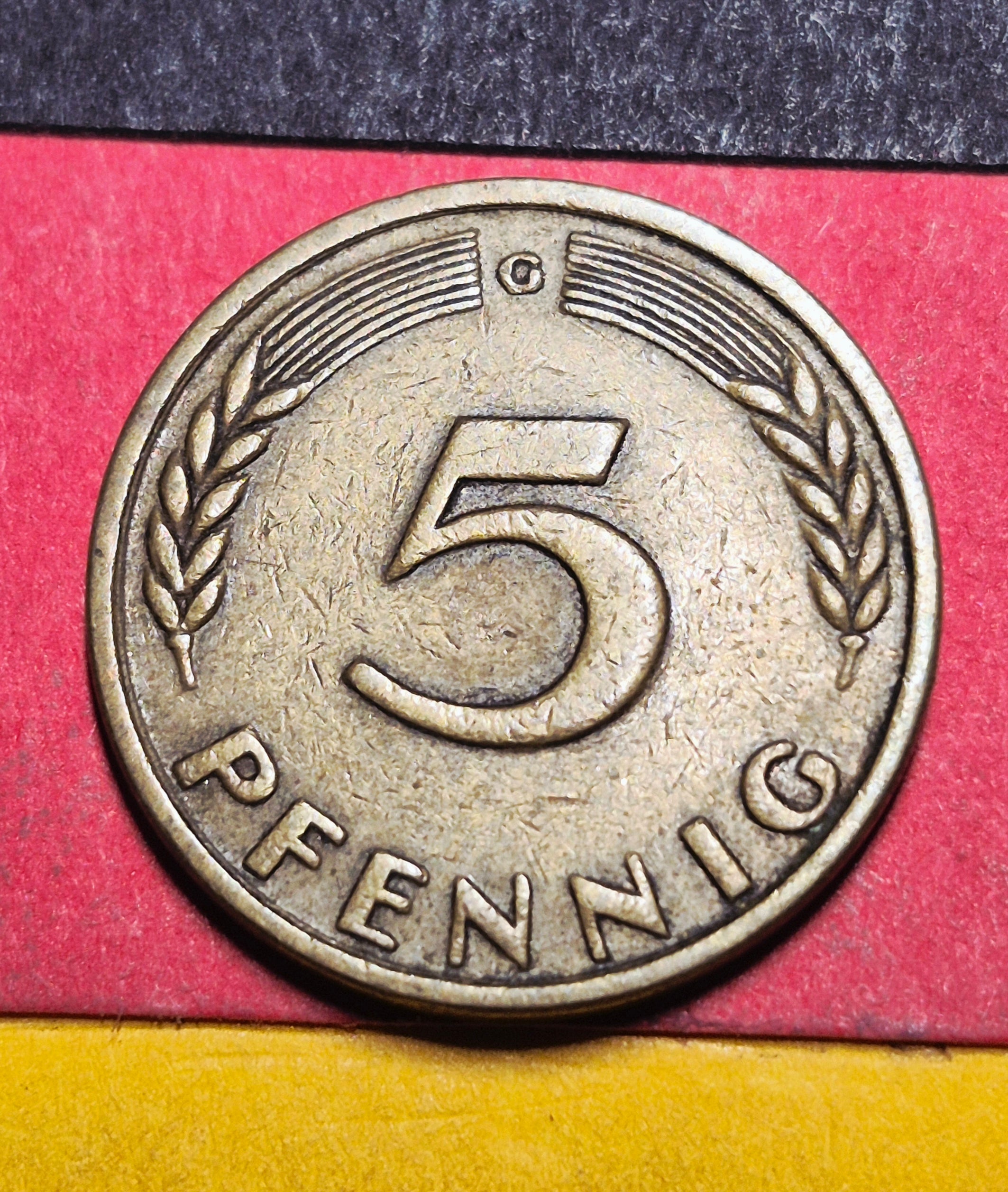 1949 West Germany 5 Pfennig — Post-WWII / Bank Deutscher Lander — Oak Sapling — Fine to VF