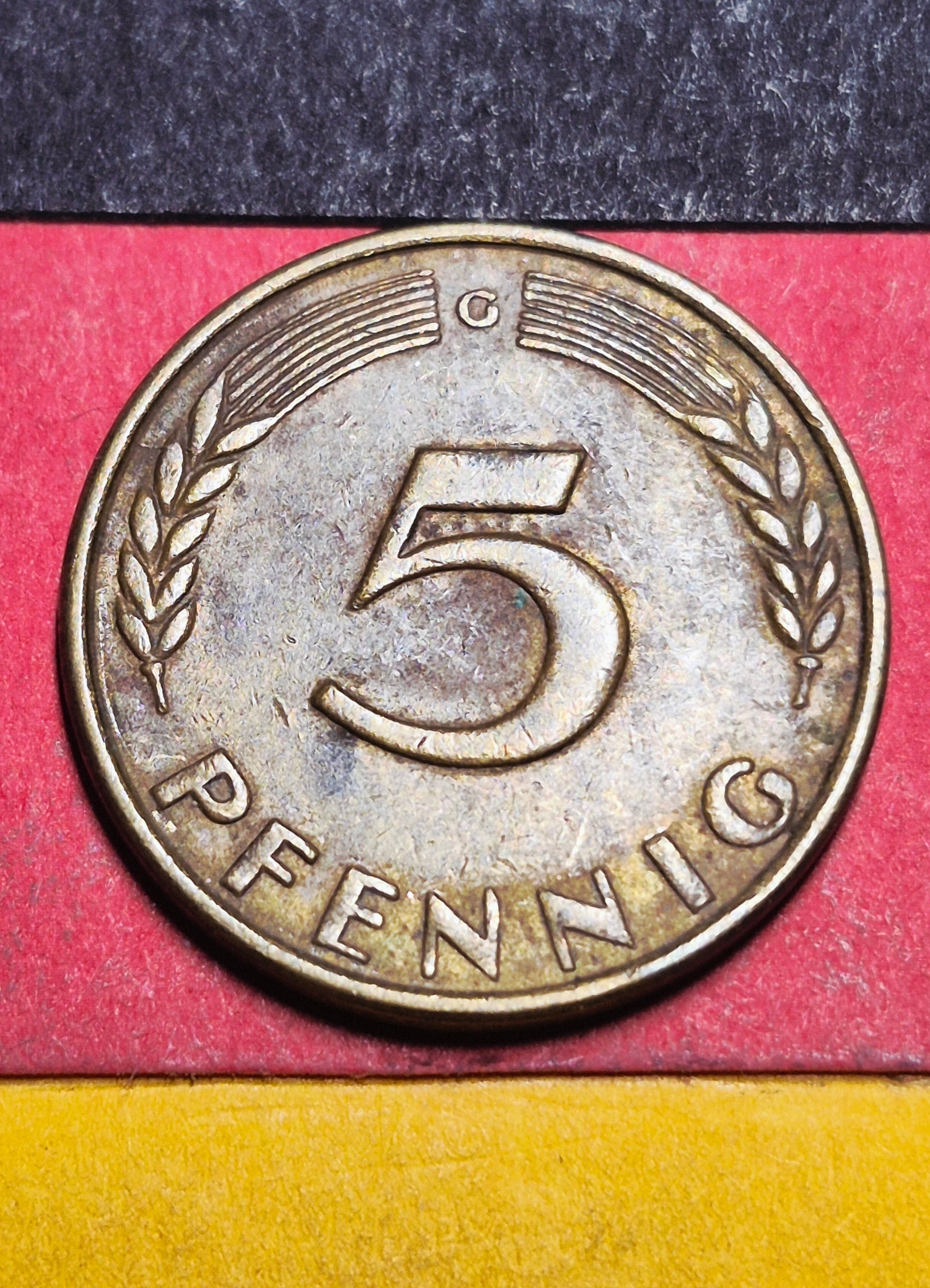 1949 West Germany 5 Pfennig — Post-WWII / Bank Deutscher Lander — Oak Sapling — Fine to VF