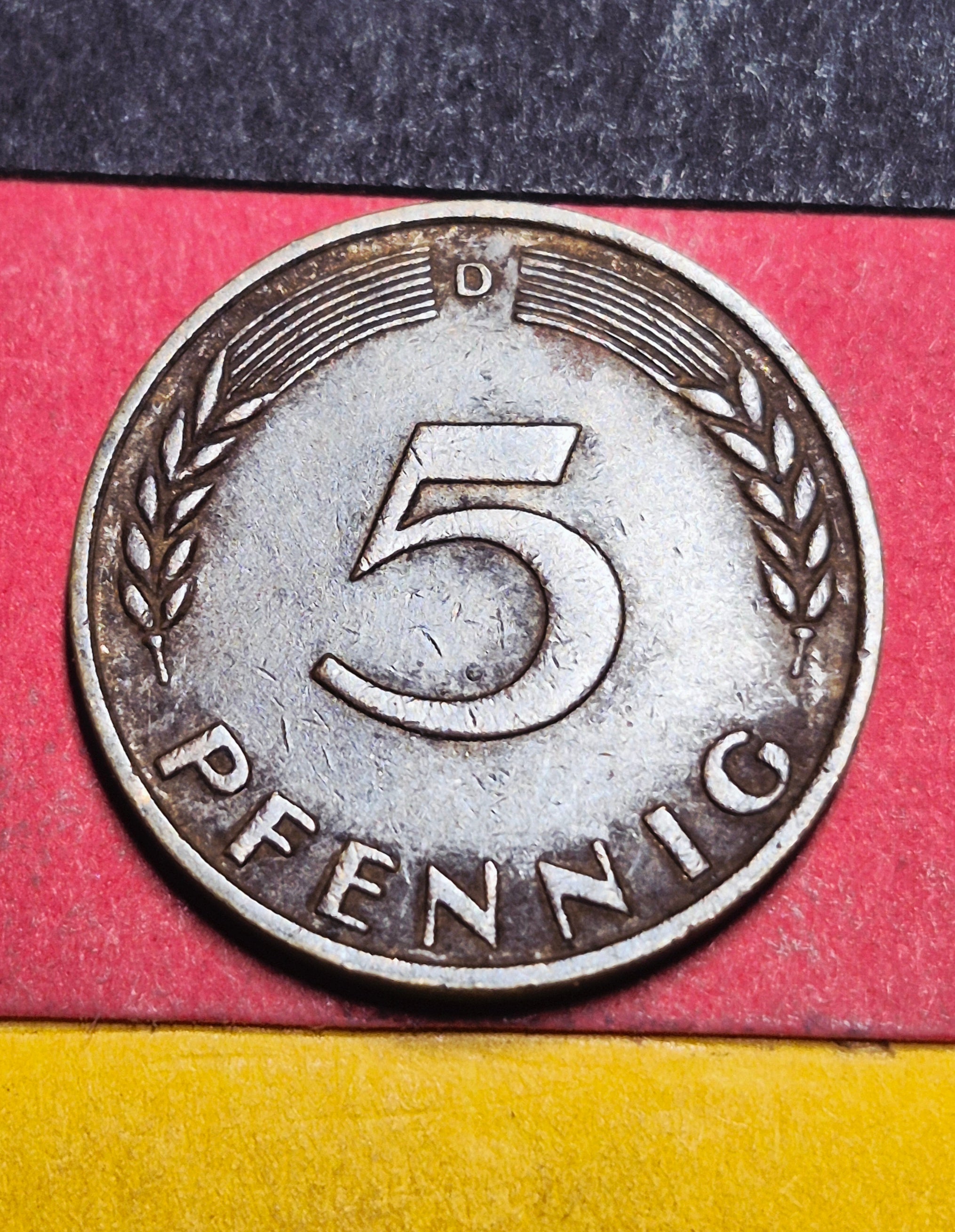 1949 West Germany 5 Pfennig — Post-WWII / Bank Deutscher Lander — Oak Sapling — Fine to VF