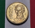 1985 Mexico 20 Pesos — Cold War — Guadalupe Victoria / Eagle and Serpent — F to VF