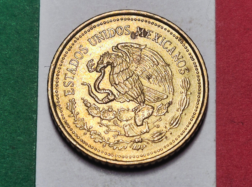 1985 Mexico 20 Pesos — Cold War — Guadalupe Victoria / Eagle and Serpent — F to VF