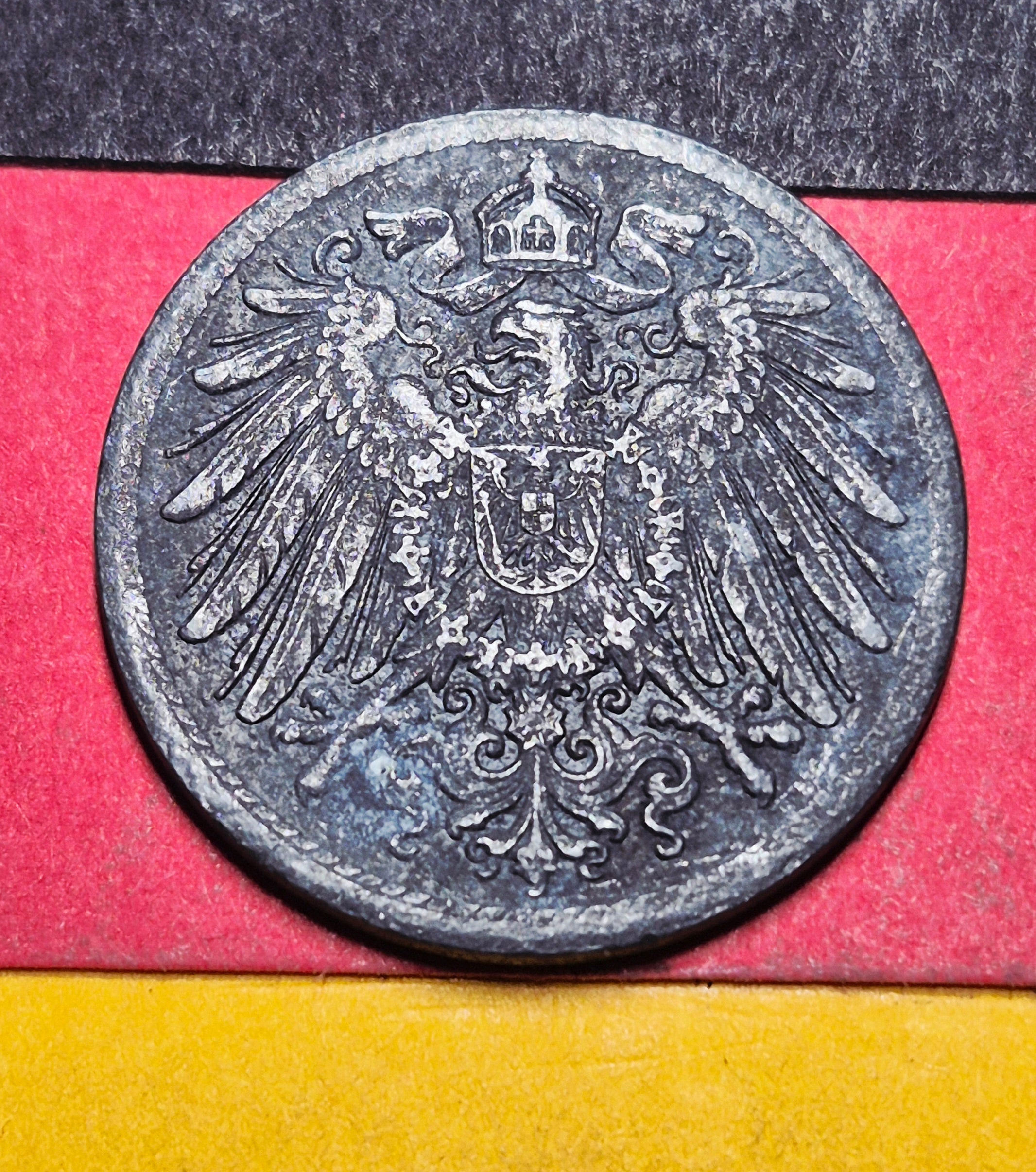 1920 Germany (Weimar Republic) 10 Pfennig — Interwar / Deutsches Reich — Wartime Zinc — F