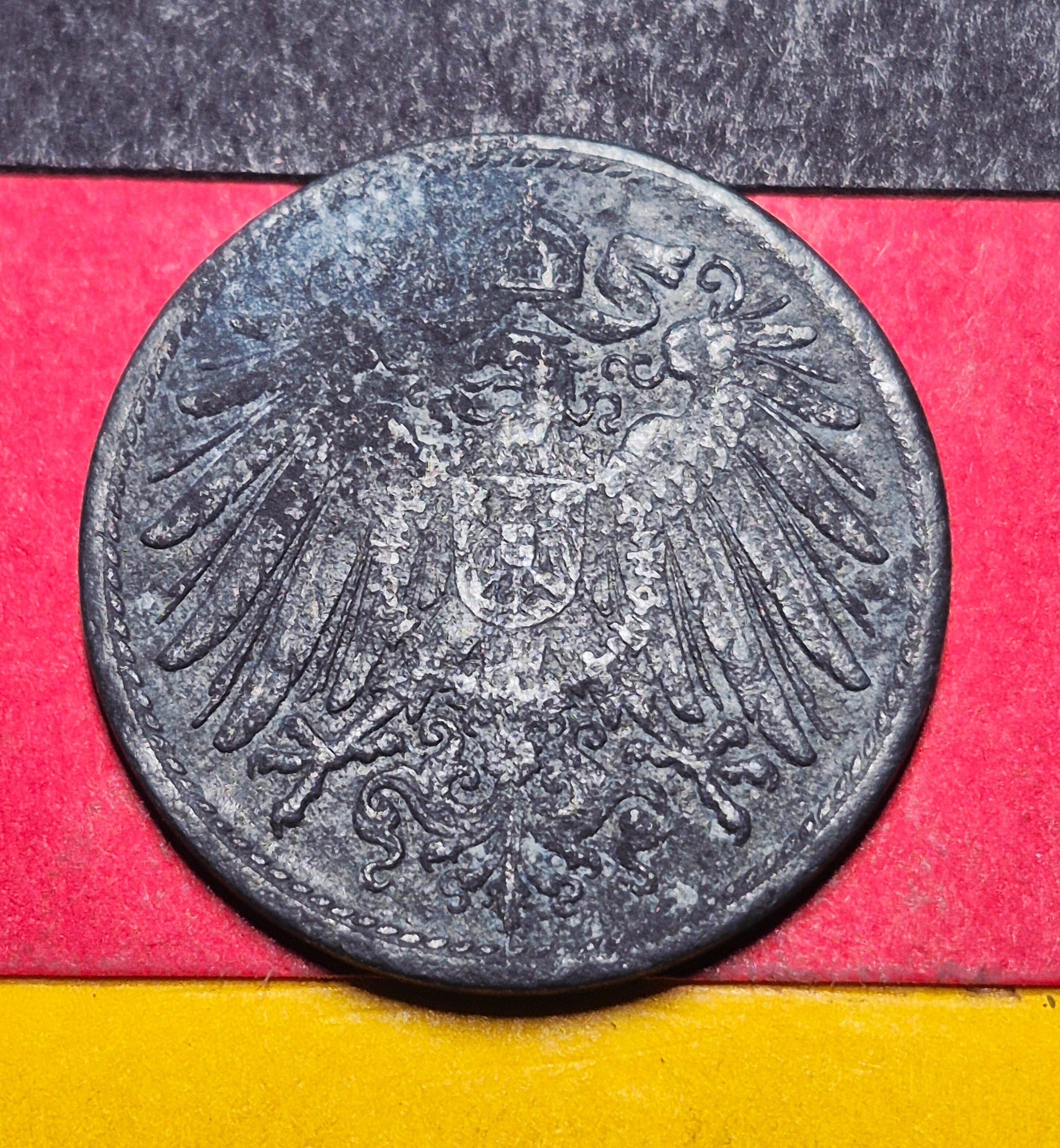 1921 Germany (Weimar Republic) 10 Pfennig — Interwar / Deutsches Reich — Wartime Zinc — F