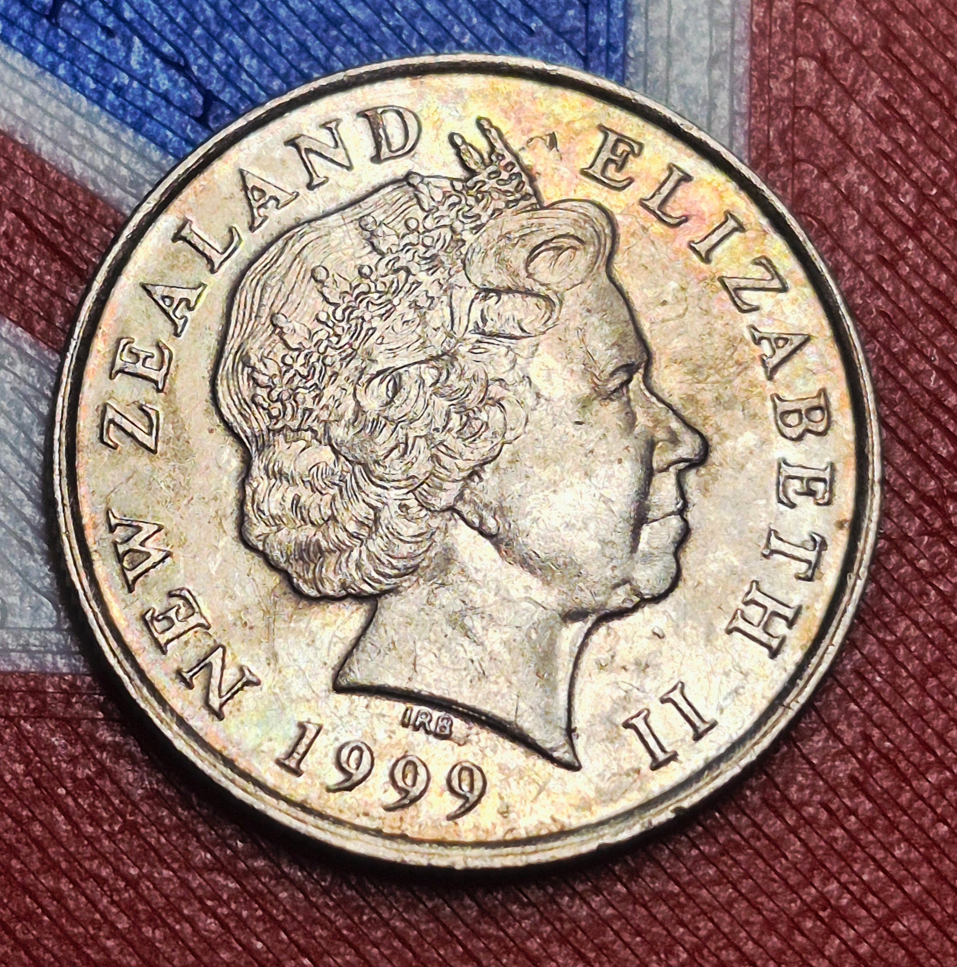1999 New Zealand 5 Cents — Elizabeth II / Tuatara — Rank-Broadley Portrait — Copper-Nickel — VF