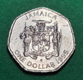 1995 Jamaica 1 Dollar — Sir Alexander Bustamante / National Hero — Heptagonal — F to F+