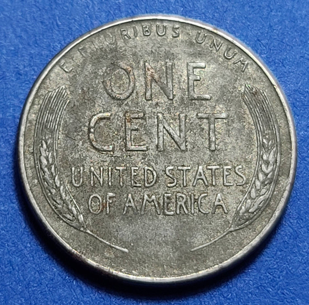 1943 United States Steel Penny (P) — WWII Era / Lincoln — Wartime Composition — Very Good to Very Fine