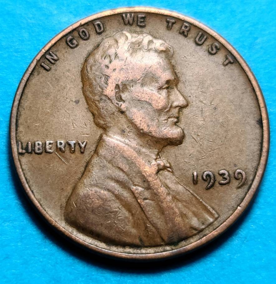 1939 United States Wheat Penny (P) — WWII Era / Lincoln — Wheat Reverse — Very Good to Very Fine