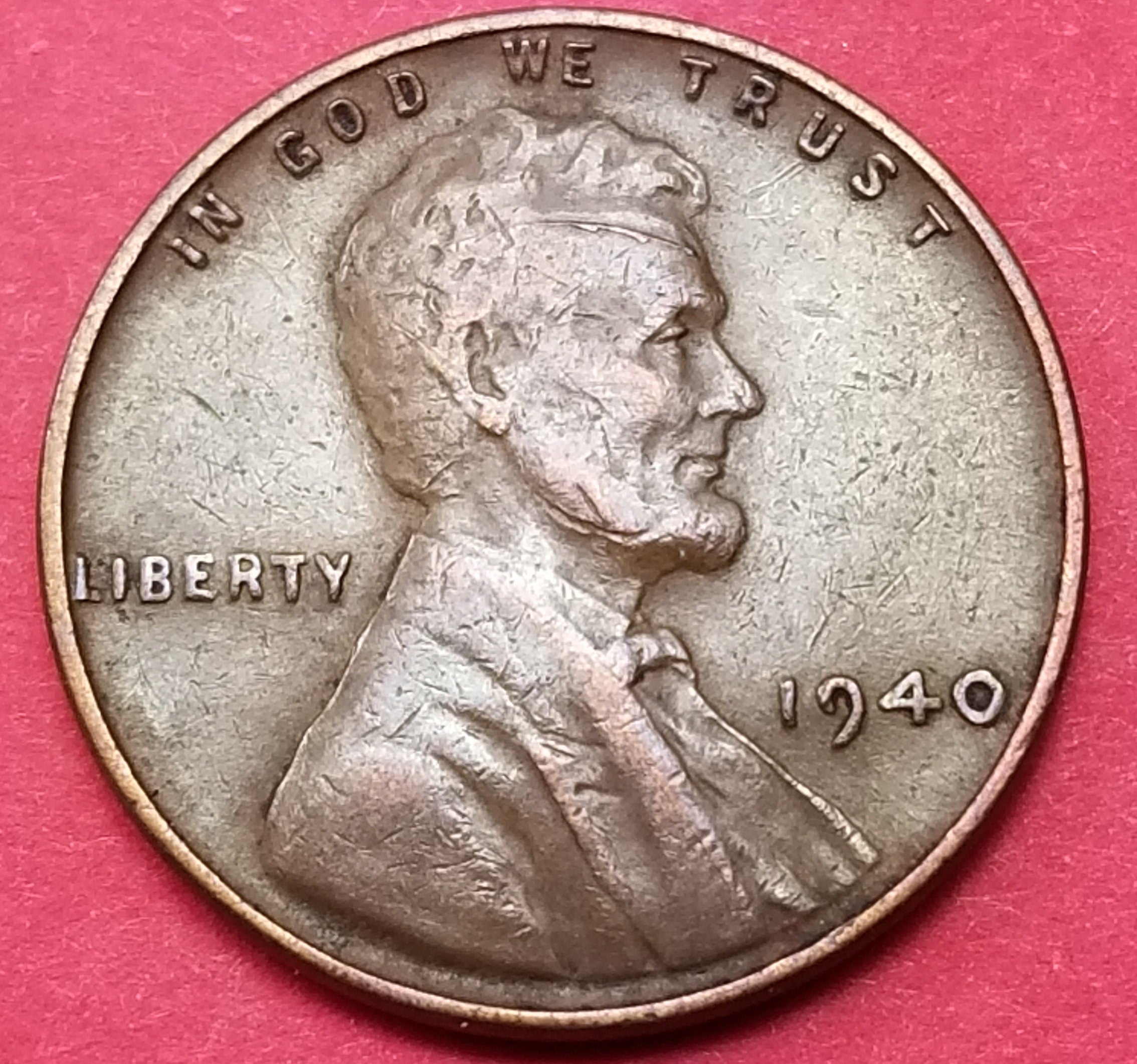 1940 United States Wheat Penny (P) — WWII Era / Lincoln — Wheat Reverse — G+ to VF