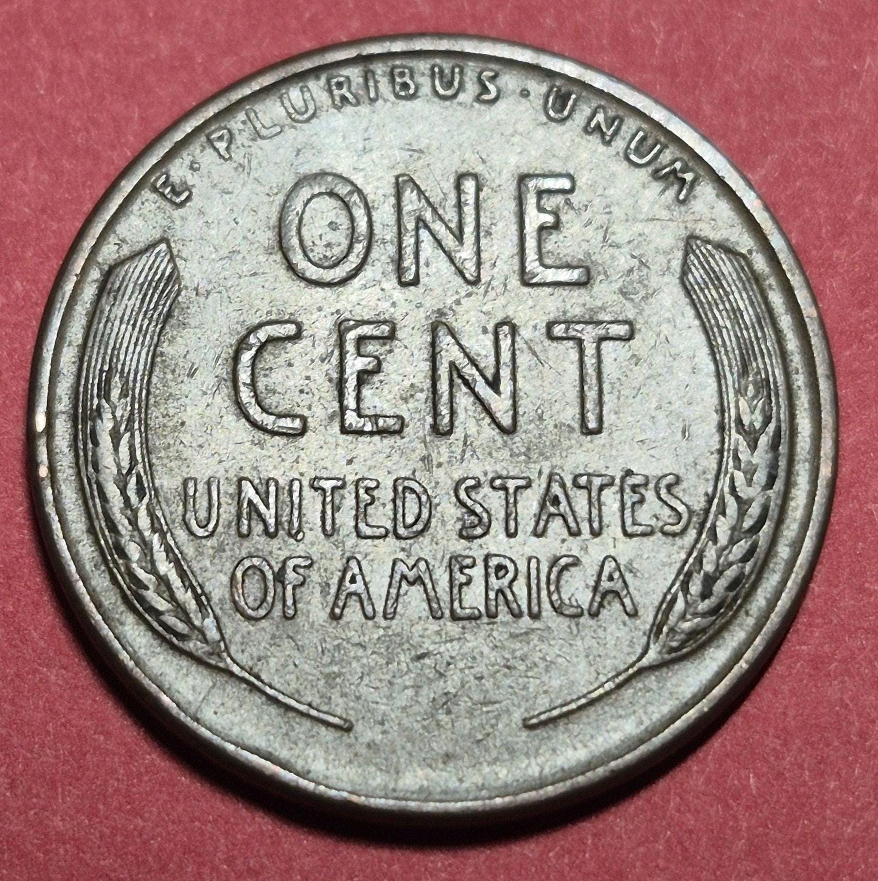 1945 United States Wheat Penny (P) — WWII Era / Lincoln — Shell Casing Bronze — Very Good to Fine